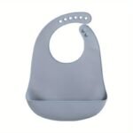1 Pc Silicone Baby Bibs Infant Solid Color Bib Waterproof Soft Adjustable Children Feeding Cloths For Babies Accessories - Image 9