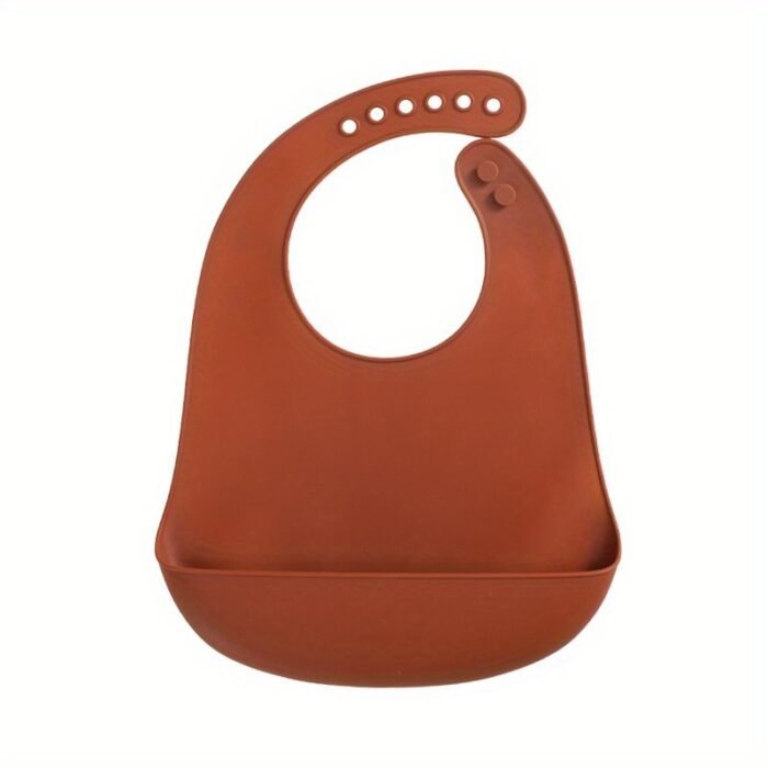 1 Pc Silicone Baby Bibs Infant Solid Color Bib Waterproof Soft Adjustable Children Feeding Cloths For Babies Accessories - Image 5