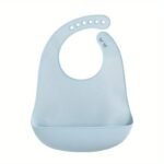 1 Pc Silicone Baby Bibs Infant Solid Color Bib Waterproof Soft Adjustable Children Feeding Cloths For Babies Accessories - Image 19