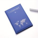 1Pc Pu Leather Passport Bag Protective Cover Travel Document Bag, Simple Couple Case, Glossy Leather Passport Case - Image 17
