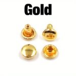 100 Sets 6X6Mm Metal Double Cap Rivets Stud Round Nail Rivet For Leathercraft Accessories Repair Shoes Bag Belt Clothing Garment - Image 3