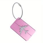 1Pc Aluminium Alloy Luggage Tags Baggage Name Tags Portable Suitcase Address Label Holder With Steel Ring Travel Trunk Accessories - Image 17