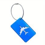 1Pc Aluminium Alloy Luggage Tags Baggage Name Tags Portable Suitcase Address Label Holder With Steel Ring Travel Trunk Accessories - Image 19