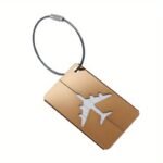 1Pc Aluminium Alloy Luggage Tags Baggage Name Tags Portable Suitcase Address Label Holder With Steel Ring Travel Trunk Accessories - Image 20