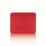 1Pc Slim Id Card Holder For Women - Multi-Slot Compact Wallet With Cash Pocket, Candy Colors (Red/Blue/Grey/Beige/Black), Stylish & Functional Card Organizer For Everyday Use, Cute Card Wallet - Image 3