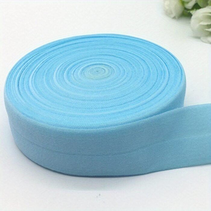 1 Roll, 1.8Meter/Length 1" (25Mm) Elastic Band Multicolor Fold Over Spandex Elastic Ribbon For Sewing Lace Trim Waist Band Garment Accessory - Image 23