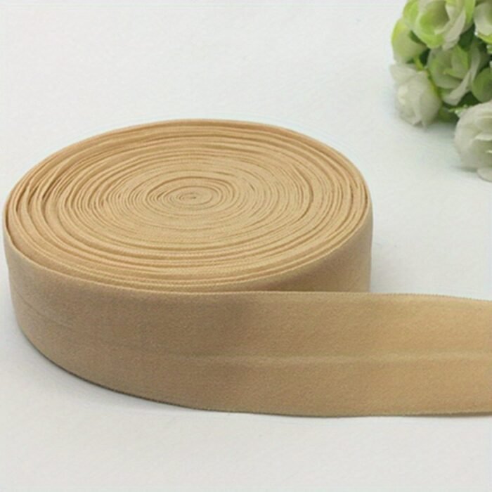 1 Roll, 1.8Meter/Length 1" (25Mm) Elastic Band Multicolor Fold Over Spandex Elastic Ribbon For Sewing Lace Trim Waist Band Garment Accessory - Image 20