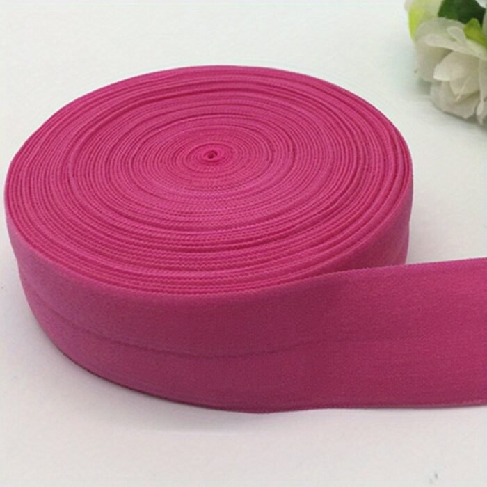 1 Roll, 1.8Meter/Length 1" (25Mm) Elastic Band Multicolor Fold Over Spandex Elastic Ribbon For Sewing Lace Trim Waist Band Garment Accessory - Image 21
