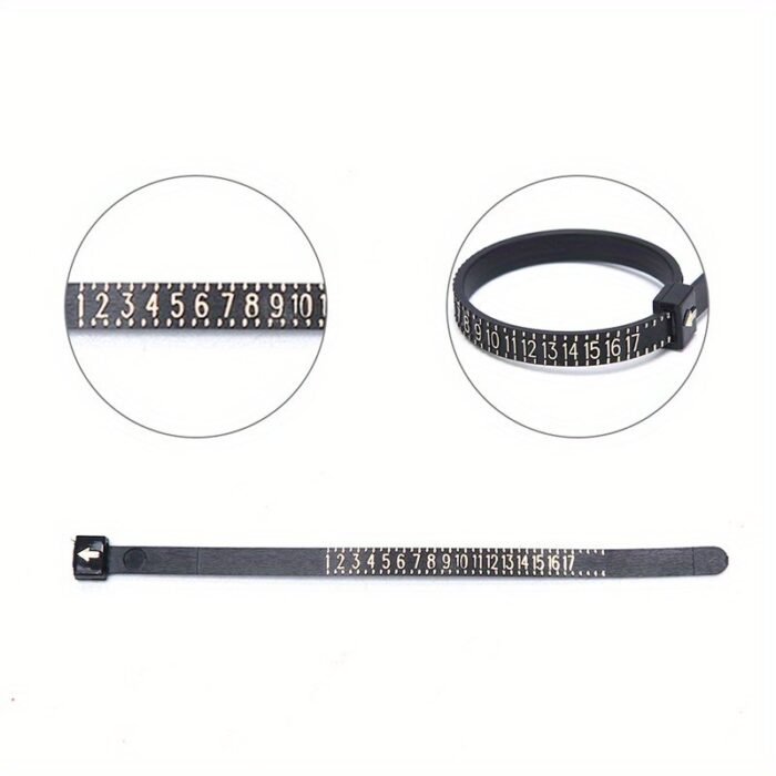 1Pc Us Official Ring Sizer - Professional Dual-Scale (Metric/Us Sizes) Adjustable Ring Sizing Tool With Clear Measurement Markings, Ergonomic Design For Men & Women, Diy Jewelry Making & Ring Resizing, Jewelry Making Essentials, Dualscale Ruler, Quality Craftsmanship, Precision Measurement - Image 3