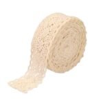 One Roll Of 5 Meters Diy Cotton Lace Rice White Cotton Thread Lace Webbing Clothing Bedding Supplies Accessories Handmade Material Lace - Image 3