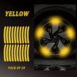 20 Packaged Wheel Safety Warning Stickers; High-Quality Materials, Self-Adhesive, Easy Installation; Protect Driving Safety With Early Warnings - Image 5