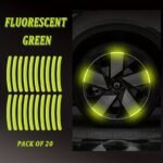 20 Packaged Wheel Safety Warning Stickers; High-Quality Materials, Self-Adhesive, Easy Installation; Protect Driving Safety With Early Warnings - Image 11