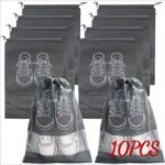 10Pcs Shoes Storage Bags, Non-Woven Travel Portable Bag, Drawstring Dustproof Bags - Image 3