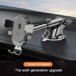 1Pc Sucker Car Phone Holder Mobile Smartphone Cellphone Bracket Tablet Vehicles Mount Stand Gps For Iphone 14/Xiaomi/Samsung Car Phone Mount Holder With Extendable Arm One-Button Release For Easy Installation - Image 3