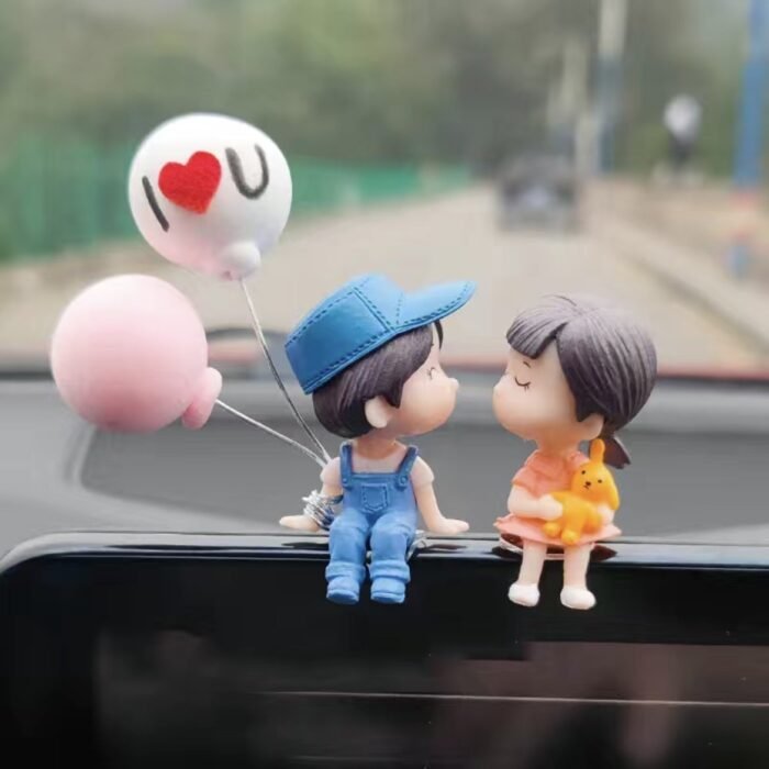 1Pc Car Ornaments Center Console Figurines Cute Car Lovers Desk Decoration For Car - Image 3