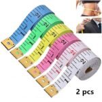 2Pcs 150Cm/60Inch Body Measuring Ruler Sewing Tailor Tape Measure Centimeter Meter Sewing Measuring Tape Soft Random Color - Image 3