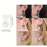 Silicone Ear Post Backs For Heavy Earrings: Invisible Support Pads For Non-Dropping Earlobes - Safe Ear Jewelry Lifters For Studs And Pendants - Image 5