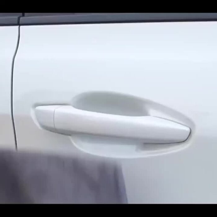 A Set Of 8 Transparent Door Handle Protective Films, Car Door Bowl Scratch Protection, Easy To Install, Durable, Waterproof, Clear Car Paint Protection Stickers - Christmas Gift - Image 6
