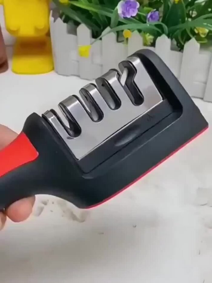 4 Stages Professional Knife Sharpener - Tungsten Diamond Ceramic Sharpener Tool - Image 8
