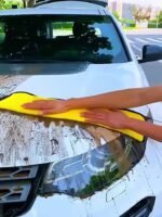 1Pc Premium Microfiber Car Cleaning Towel - Ultra-Soft Dual-Sided Cloth For Effective Auto Detailing, Washing, And Drying, 0.2 G/?, Compact Design For Easy Storage, Ideal For Vehicles And Home Use, Car Care Accessory | Compact Cleaner | Microfiber Fabri - Image 9