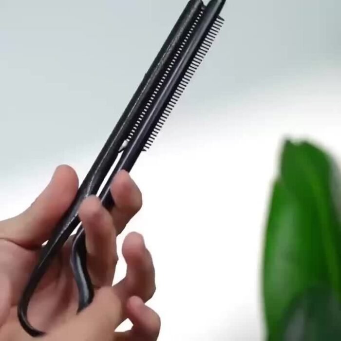 Professional V-Shaped Hair Styling Comb - Casual Plastic Finishing Comb For Straightening & Cutting - Practical Hairdressing Tool - Image 11