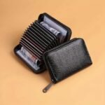 1Pc Men'S Casual Faux Leather Wallet & Business Card Case, Black, Universal, Pu Material, Smooth, Durable, Multi-Purpose, Large Capacity, With Multi-Card Slot, Id Card Bag, Zipper Pocket, Stylish, Safe, Anti-Degaussing, For Daily Use, Travel, Gift - Image 11