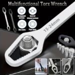 1Pc 3-24Mm New Multi-Functional Double Head Wrench Household Tools Universal Self-Tightening Adjustable Special-Shaped Wrench Portable Hand Tools