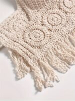 Bohemian Ethno-Style Embroidered Chest Cup Embroidery, Halterneck Small Vest, Suspender Short Backless Openwork Swimsuit Top, Bikini Women'S Swimsuit - Image 9