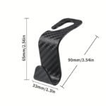 2/4Pcs Universal Auto Seat Headrest Hook Storage Hanger Car Vehicle Back Seat Organizer Holder Car Interior Accessories - Image 2