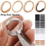4Pcs Ring Size Adjust Eva Invisible Sticker For Loose Rings Transparent White Finger Ring Size Resizer Reducer Jewelry Tools