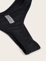 2023 European And American One-Word Collar Swimsuit Bikini With Bandeau And High Waist Separated Women'S Swimwear - Image 4