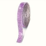 1 Roll Self Adhesive Crystal Rhinestone Strips, Crystal Ribbon Bling Gemstone Sticker With 2Mm Rhinestone Strips For Diy Arts Crafts, Wedding Parties, Car Phone Decoration, Mother'S Day Father'S Day Gift - Image 17