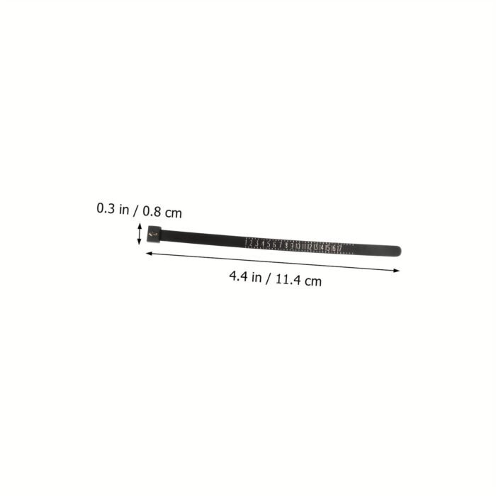 1Pc Us Official Ring Sizer - Professional Dual-Scale (Metric/Us Sizes) Adjustable Ring Sizing Tool With Clear Measurement Markings, Ergonomic Design For Men & Women, Diy Jewelry Making & Ring Resizing, Jewelry Making Essentials, Dualscale Ruler, Quality Craftsmanship, Precision Measurement - Image 5