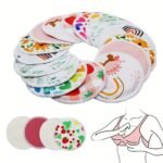 8Pcs Bamboo Breastfeeding Pads, Washable And Reusable Absorbent Nursing Pads In Random Colors By Asenappy - Image 4
