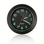 1Pc Car Clock High-Quality Luminous Decoration Mini Quartz Clock Noctilucent Car Dashboard Clock For High-End Car Interior Central Control Decoration - Image 3