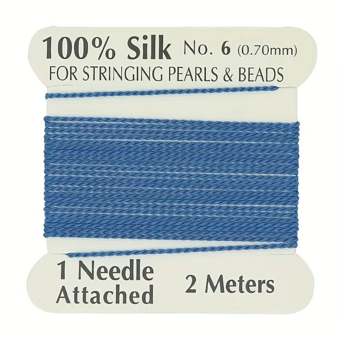 100% Thread, 1 Card Pack With Needle, 2 Meters/Per Card, Available In 20 Colors And 4 Sizes - Image 62