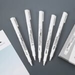 2Pcs White Paint Waterproof Marking Pen, Suitable For Diy Graffiti, Wood, Glass, Painting, Faux Leather, And Ledger Marking Pens Birthday Gift Christmas Halloween New Year'S Gifts, Gift For Friends! Easter Gift - Image 4