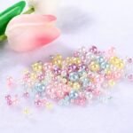 150Pcs Mix Size 3-8Mm Beads, With Hole Colorful Round Acrylic Diy For Jewelry Making Craft -Jewelry Patterns - Image 12