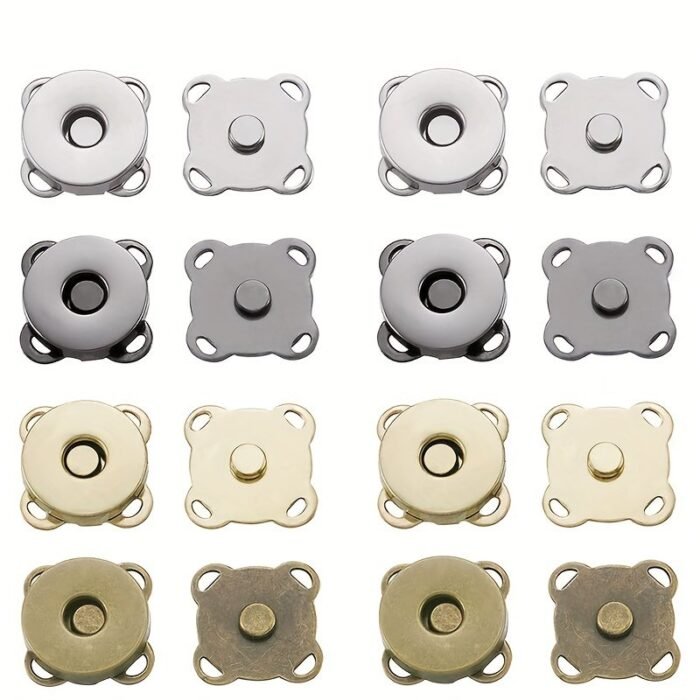 10Pcs Magnetic Snap Fasteners For Handbags, Purses, Wallets, And Crafts - Diy Bag Accessories - Image 1