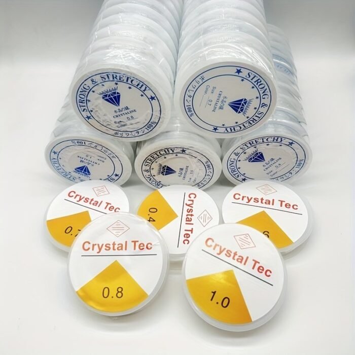 0.4/0.5/0.6/0.7/0.8/1Mm Transparent Elastic Rope Round Crystal Line Rubber Cord For Jewelry Making Supplies Diy Beading Bracelet -Beading Cords & Threads - Image 4