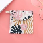 1Pc Stylish Multi-Purpose Travel Organizer Bag - Perfect For Toiletries, Sanitary Pads, And Cosmetics! Large Capacity Portable Storage With Unique Animal & Plant Designs (Blue Fox, White Goose, Green Leaves, Pink Flowers) - Image 9