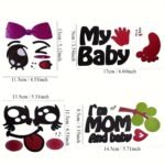 9Pcs Funny & Cute Pregnancy Belly Stickers - Expressive Maternity Decals For Showers, Adorable Bump Stickers With Playful Faces, "My " & "I'M Hungry" Designs, Mixed Colors, Perfect For Expecting Moms - Image 12