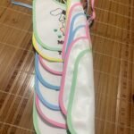 One-Week Non-Repeating, Drawstring High Quality, Washable, Reusable Newborn Burp Cloth - Image 10