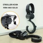 2Pcs 360? Rotating Stroller Hooks - Durable Abs Material, Black, Multi-Purpose Shopping Bag Clips For Diaper, Toy, And Essentials Organization, Gear Organization | Rotating Hook | Durable Abs Resin, Stroller Accessories - Image 5