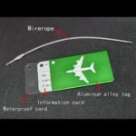 1Pc Aluminium Alloy Luggage Tags Baggage Name Tags Portable Suitcase Address Label Holder With Steel Ring Travel Trunk Accessories - Image 4