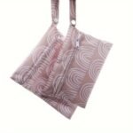 2Pcs Rainbow Prints Beach Diaper Cloth Nappy Laundry Large Baggies Swimmer Bottoms Wet Dry Pouch Small, Also Be Make Up Bag Cosmetic Pouch Travel Zipper Cosmetic Storage Pouch Toiletry Bag Cartoon Handbag Pencil Bag For Women Girls - Image 6