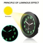 1Pc Car Clock High-Quality Luminous Decoration Mini Quartz Clock Noctilucent Car Dashboard Clock For High-End Car Interior Central Control Decoration - Image 9