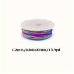 0.1Cm*9.97Meter Stretchy Sturdy Rainbow Elastic Cord For Diy Beading Braiding Bracelet Necklace String Jewelry Making Handmade Craft Supplies -Beading Cords & Threads - Image 5