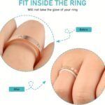 4Pcs Ring Size Adjust Eva Invisible Sticker For Loose Rings Transparent White Finger Ring Size Resizer Reducer Jewelry Tools - Image 6