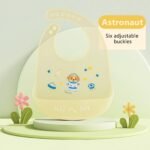 1Pc Silicone Baby Bib - Lightweight, Snap Closure, Cute Designs For Boys & Girls, Perfect For Feeding Time, Durable & Easy To Clean, Feeding Accessorie - Image 14